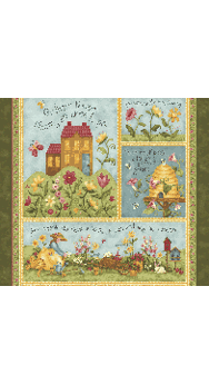 Benartex Garden Song Panel